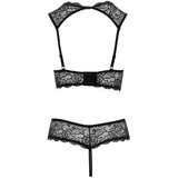 Cottelli otvoreni grudnjak s prstenom od kamenčića (crni) - 80B/M | shoptok.hr