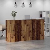  Sprejemna miza starinski les 200x50x103,5 cm inženirski les | Shoptok.si