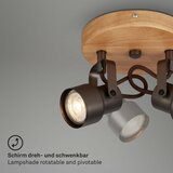 BRILONER 2872-025R - LED spot svetiljka SPOTLIGHT 2xGU10/5W/230V braon | Eponuda.com