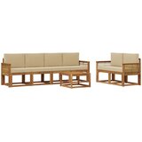  Set vanjskih sofa 7 pcs Prirodna i bež Poliester | shoptok.hr
