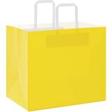 Papirnate vrećice 250 kom s ručkama žute 32x22x28 cm | shoptok.hr
