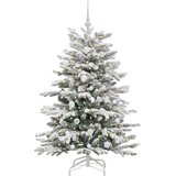  Umjetno božićno drvce s nogom Bijelo 150 cm PE i PVC | shoptok.hr