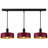  Luster na sajli HAKI 3xE27/60W/230V bordo/crna | Eponuda.com