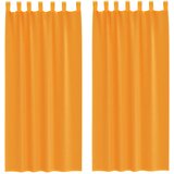 vidaXL Voile zavese z zankami 2 kosa oranžne 140x225 cm, (5000297194) | Shoptok.si