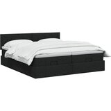  od pjene s madracem i LED-om Crna 200 x 200 cm Tkanina | shoptok.hr