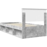  Okvir za krevet s uzglavljem Betonska siva 90 x 190 cm | shoptok.hr