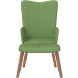  Stolica za opuštanje s osloncem za noge svjetlozelena baršun | shoptok.hr
