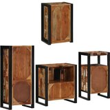 vidaXL Set namještaja za kupaonicu Zidne 4 pcs Čvrsto reciklirano drvo | shoptok.hr