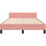  Okvir za krevet s uzglavljem ružičasti 120 x 200 cm baršunasti | shoptok.hr