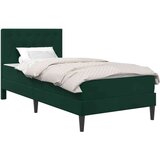  Okvir kreveta s madracem Tamnozelena 90 x 190 cm Baršun | shoptok.hr