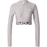 Under Armour Women‘s top HeatGear Rib 1/4 Zip LS Grey cene