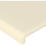  Okvir za krevet s uzglavljem krem 80 x 200 cm od umjetne kože | Shoptok.si