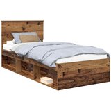 vidaXL konstrukcija postelje star les 90 x 200 cm masivno borovo les, (5000103523) | Shoptok.si