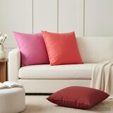  Presvlaka za jastuk 2 pcs HEERLEN Vinska crvena 80 x 80 cm | shoptok.hr