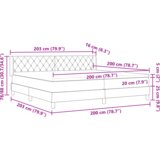  Postelja s Box Springom in Vzmetnico Temno Zeleno 200x200 cm Žamet, (22050104) | Shoptok.si
