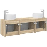  Set ormarića za kupaonicu 3 kom. Hrast sonoma Smeđa 49,5 x 44,5 x 66 cm | shoptok.hr