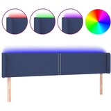  Posteljno vzglavje modro 183x16x78/88 cm blago, (20953919) | Shoptok.si