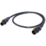 Neutrik tok priključni kabel [1x ženski konektor powercon - 1x powercon moški konektor] 1.50 m črna\, rumena, (20434750) | Shoptok.si