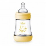 Chicco p5 plastična flašica 150ml silikonska žuta