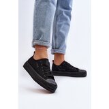 EVENTO Women's Fabric Sneakers Black Staneva | shoptok.hr
