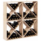  Stalak za vino 4 pcs Prirodna 62 x 25 x 62 cm | shoptok.hr