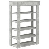  Stalak za cipele boja betona 60x30x98 cm konstruirano drvo | shoptok.hr
