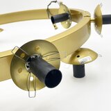 Luster na sajli SOLARI 9xE14/15W/230V zlatna/dimljeno-crna | Eponuda.com