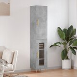 The Living Store Visoka omara betonsko siva 34,5x34x180 cm inženirski les - Visoka Omara, (21837405) Cene