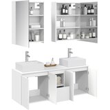  Set ormarića za kupaonicu 5 kom. Bijela Konstruirano drvo | shoptok.hr