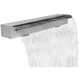 vidaXL Pravokutna vodopadna fontana za bazen od nehrđajućeg čelika 90 cm | shoptok.hr