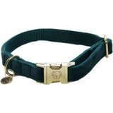 Kentucky Dogwear Pasja ovratnica "Velvet" smaragdno zelena - M (36-52 cm) | Shoptok.si