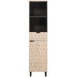 Kupaonski ormar s policom Crna i bijela 38 x 33 x 160 cm | shoptok.hr