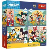 Trefl Disney Mickey Mouse i prijatelji – 4 x 88 kom Premium Plus Kids puzzle – | shoptok.hr