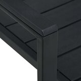  Vrtne stolice 4 kom crne HDPE s izgledom drva | shoptok.hr