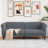  Trosjed tamnosivi baršunasti | shoptok.hr