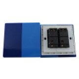  Zidni prekidač ART F serije, dvopolni, klasični i/ili naizmenični 250V - 10А, plava Pantone paleta boja, model ARTF4 | Eponuda.com