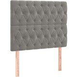 Box spring postelja z vzmetnico svetlo siva 90x200 cm žamet, (20789867) | Shoptok.si
