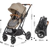 Coccolle Otroški voziček Ravello 3 in 1 travel system Moonlit grey | Shoptok.si