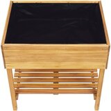  Povišena vrtna sadilica 78,5x58,5x78,5 cm od bagremovog drva | Eponuda.ba