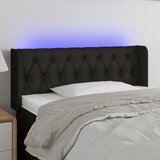  LED uzglavlje crno 93x16x78/88 cm od tkanine | shoptok.hr