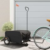 vidaXL Prikolica za bicikl crna 45 kg željezna | shoptok.hr