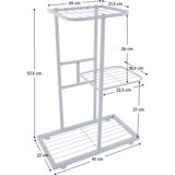 Kondela Kovinsko stojalo za rože, belo, BAMIR TIP 5 | Shoptok.si