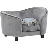 vidaXL Sofa za pse siva 69 x 49 x 40 cm plišana Cijene