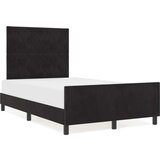 vidaXL Krevet Rame Crno 120x190 cm Baršun | shoptok.hr