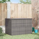  Vrtna kutija za pohranu siva 150 x 100 x 100 cm od poliratana | shoptok.hr