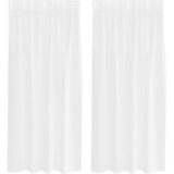 Voile zavjesa sa zavjesama 2 pcs Bijelo 175 x 140 cm Poliester | shoptok.hr