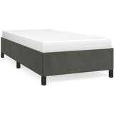 Maison Chic Posteljni okvir - Enojna postelja - Postelja za odrasle brez vzmetnice temno siv 100x200 cm žamet-J7834, (21759350) Cene
