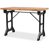 Furnova Jedilna miza s površino iz masivnega jelševega lesa 122x65x82 cm, (21946413) | Shoptok.si