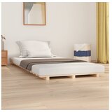  Okvir za krevet crni 75x190 cm od masivne borovine | shoptok.hr