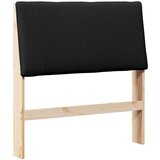 vidaXL Tapecirani uzglavlje Crna 90 cm Čvrsto borovo drvo | shoptok.hr